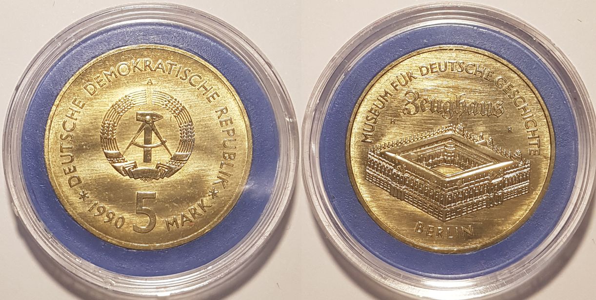 5 Mark DDR Gedenkmünze 1990 A Zeughaus Berlin ST