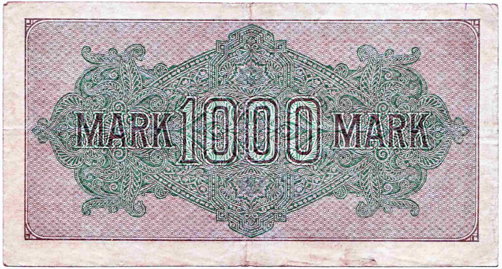 1000 Mark 1922, Reichsbanknote R