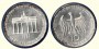10 DM Gedenkmünze 1991 F Brandenburger Tor ST