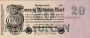 20 Millionen Mark Reichsbanknote 1923 F