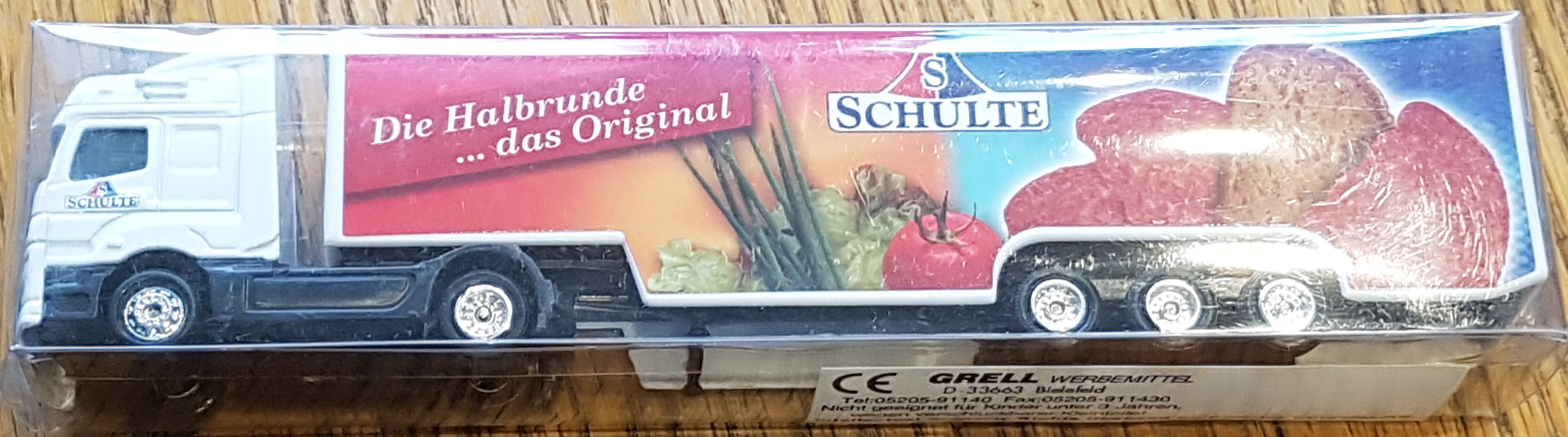 Schulte Werbetruck Die Halbrunde das Original Sattelzug OVP